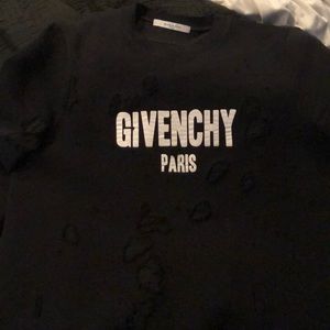 Givenchy destroyed crewneck sweater